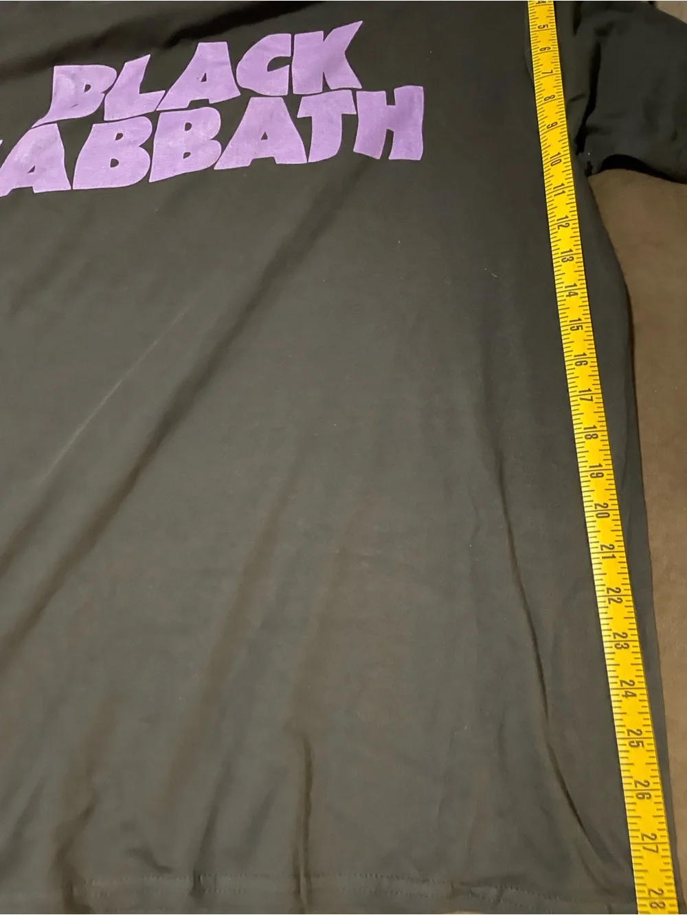 Gildan Black T-Shirt with Purple Black Sabbath Logo